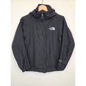 The North Face Gore-Tex Rain Jacket Women Small Black Hooded Shell